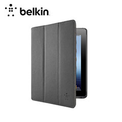 Belkin Leather Pro TriFold Case for iPad 3 - Black