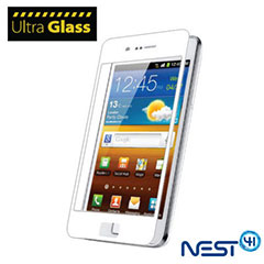 UltraGlass Protective Screen Cover for Samsung Galaxy S2  - White