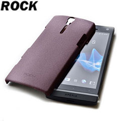 Rock Quicksand Series Hard Faceplate for Sony Xperia S - Purple