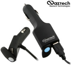 Naztech Stealth 1000mA Micro USB Rapid Car Charger with Extra USB Port