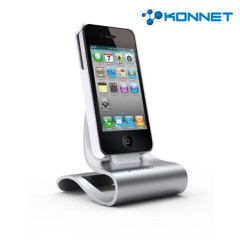 Konnet iCrado Plus Charging Dock for iPod and iPhone - Silver