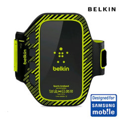 Belkin EaseFit Plus Armband For Samsung Galaxy S3 - Black/Lime