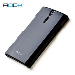 Rock Shinning Ultra Thin Nakedshell for Sony Xperia S - Black