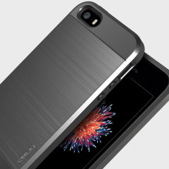 Coque iPhone SE Obliq Slim Meta \u2013 Argent Titane