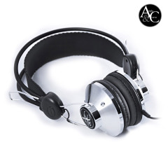 Angle & Curve MKII Classic Stereo Headphones - Chrome
