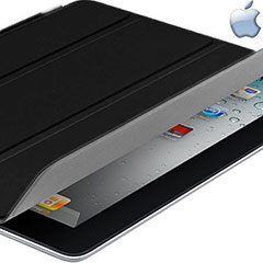 Apple Leather Smart Cover for iPad 4 / 3 / 2 - Black