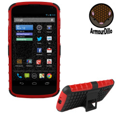 ArmourDillo Hybrid Protective Case for Google Nexus 4 - Red