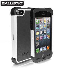 Ballistic Shell Gel Case for iPhone 5 - White/Charcoal