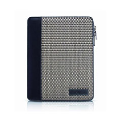 Belford Zip Folio For  iPad 3 / iPad 2 - Pewter Basket Weave