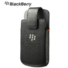 BlackBerry Q10 Leather Swivel Holster - Black - ACC-50879-201