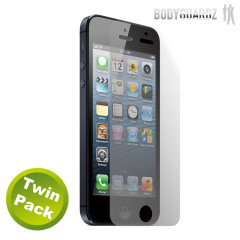 BodyGuardz Anti Glare Screen Protector HD for iPhone 5 - Twin Pack