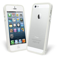 Bumper Case For iPhone 5 - White / Clear