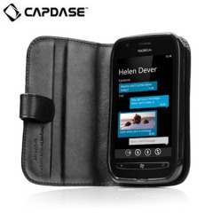 Capdase BookFlip Case For Nokia Lumia 710 - Black