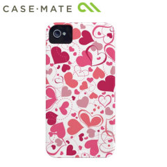 Case-Mate Barely There for iPhone 4 / 4S - White Heart