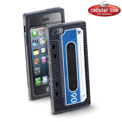 Cassette B-Side Silicone Case for iPhone 5 - Blue