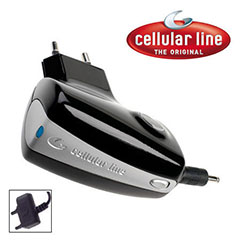 Cellular Line Retractable EU Mains Travel Adaptor - Sony Ericsson