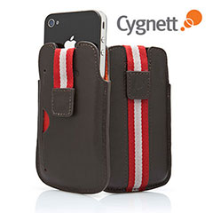 Cygnett Boston Leather Case with Strap for iPhone 4S / 4 - Brown