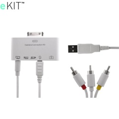 eKit Camera/TV/Memory Card Connection Kit - all iPads and iPhone 4S/4