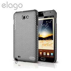 Elago Breath Case for Galaxy Note - Metallic Dark Grey