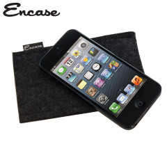 Encase Wool Felt Pouch for iPhone 5 - Charcoal
