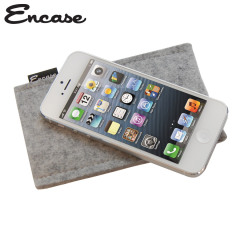 Encase Wool Felt Pouch for iPhone 5 - Grey