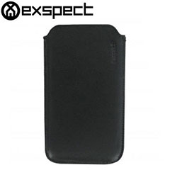 Exspect Luxury Leather Slip Case For iPhone 4S / 4 - Black