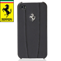 Ferrari Modena Leather Case for iPhone 4S / 4 - Black