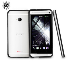 FlexiFrame HTC One Bumper Case - Black / Clear