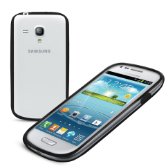 FlexiFrame Samsung Galaxy S3 Mini Bumper Case - Black / Clear
