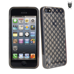 FlexiShield Diamond Skin For iPhone 5 - Smoke Black