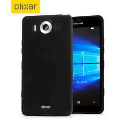 FlexiShield Microsoft Lumia 950 Gel Case - Solid Black