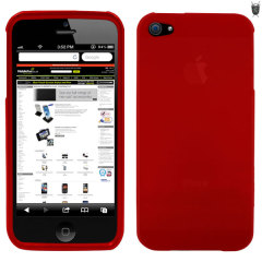 FlexiShield Skin For iPhone 5 - Red