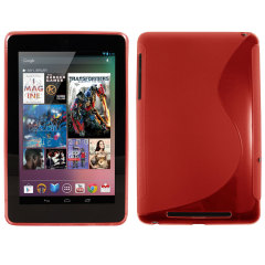 FlexiShield Wave Case for The Google Nexus 7 - Red