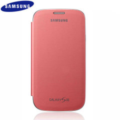 Genuine Samsung Galaxy S3 Flip Cover - Pink - EFC-1G6FPECSTD