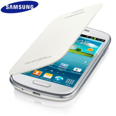 Genuine Samsung Galaxy S3 Mini Flip Cover - White - EFC-1M7FWEC