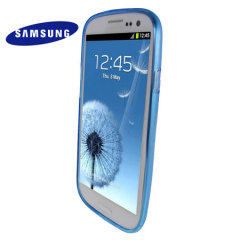 Genuine Samsung Galaxy S3 TPU Protective Cover - Blue - EFC-1G6WBECSTD