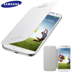 Genuine Samsung Galaxy S4 Flip Case Cover - White