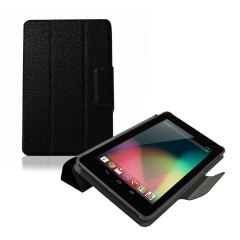 Google Nexus 7 Leather Style Case & Stand - Black