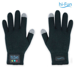 Hi-Fun Bluetooth Gloves for Men - Black