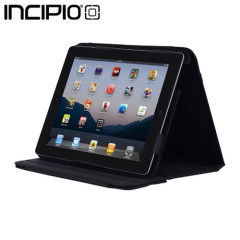 Incipio Executive Kickstand Case for iPad 3 - Black Leather