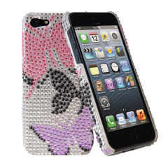iPhone 5 Diamante Back Cover - Butterflies