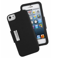 iPhone 5 Flip Window Case - Black
