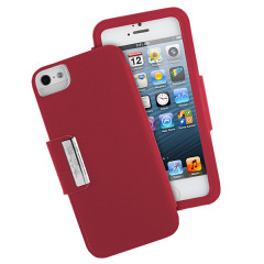 iPhone 5 Flip Window Case - Red