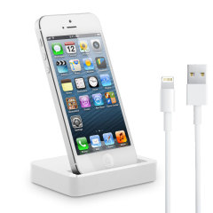 iPhone 5 Lightning Charge and Sync Dock with Lightning Cable - White
