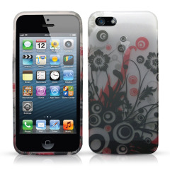 iPhone 5 Silicone Case - Flowers and Circles