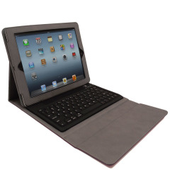 KeyCase iPad 2 / 3 Folio Deluxe with Bluetooth Keyboard - Purple