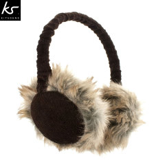 KitSound Audio Earmuff Headphones - Brown
