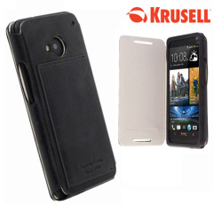 Krusell Kiruna FlipCover Leather Case for HTC One - Vintage Black