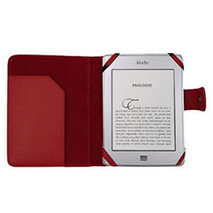 Leather Style Book Case for Kindle / Paperwhite / Touch  - Red