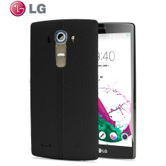 LG G4 Black Leather Replacement Back Cover